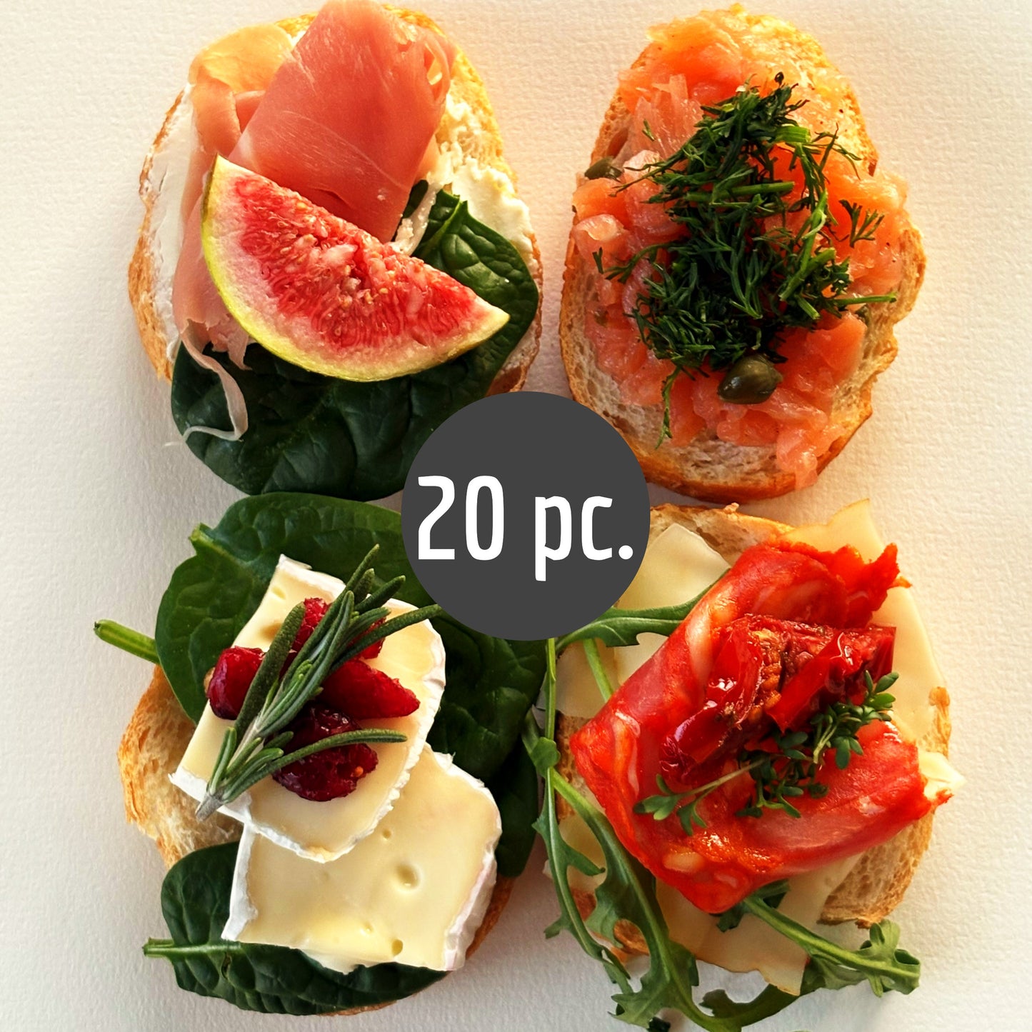Snackbox - Klassische Genussbox - Sandwiches 20 Stueck
