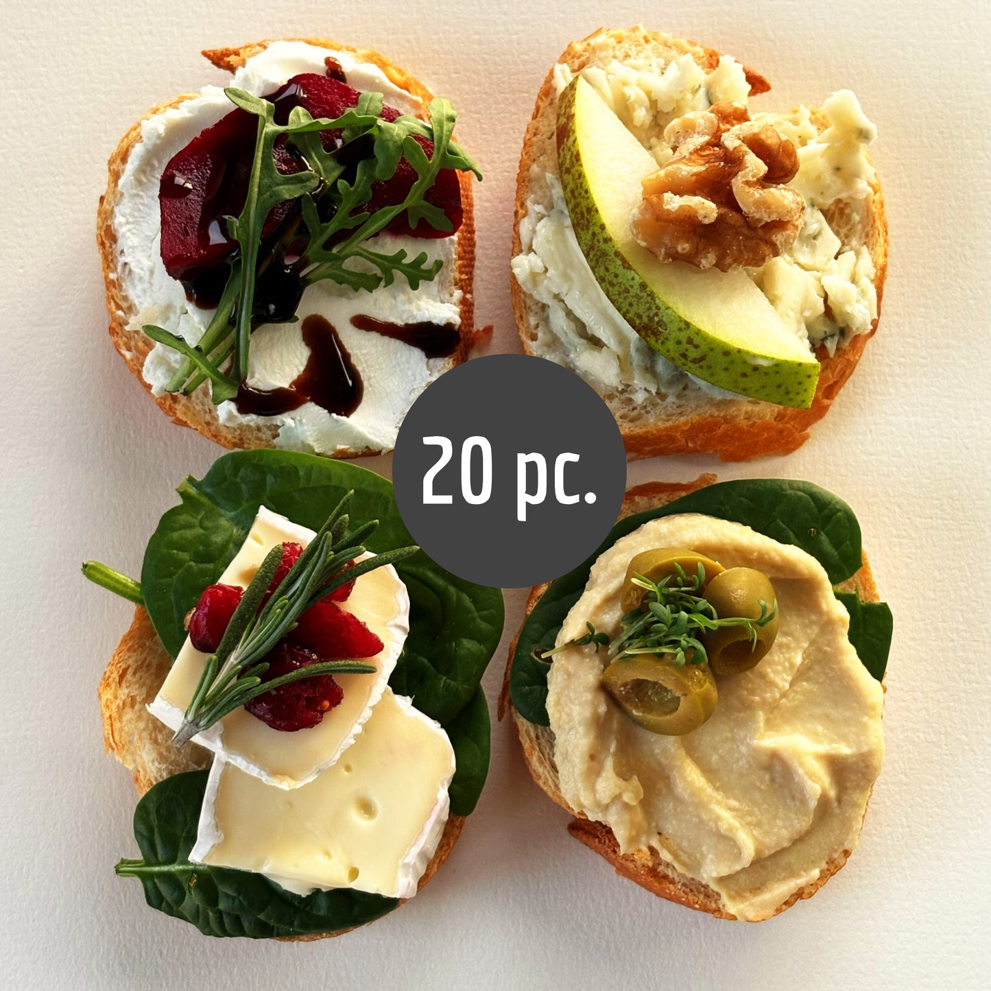 Snackbox - Vegetarische Genussbox - Sandwiches 20 Stueck