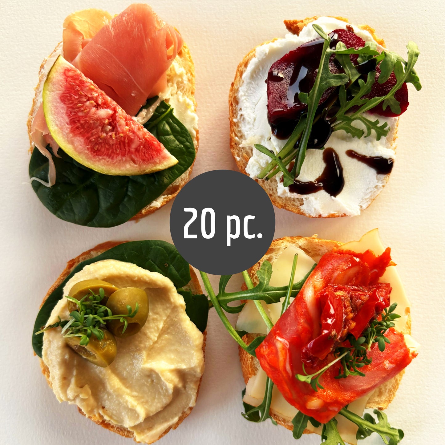 Snackbox - Mediterrane Box -Sandwiches 20 Stueck