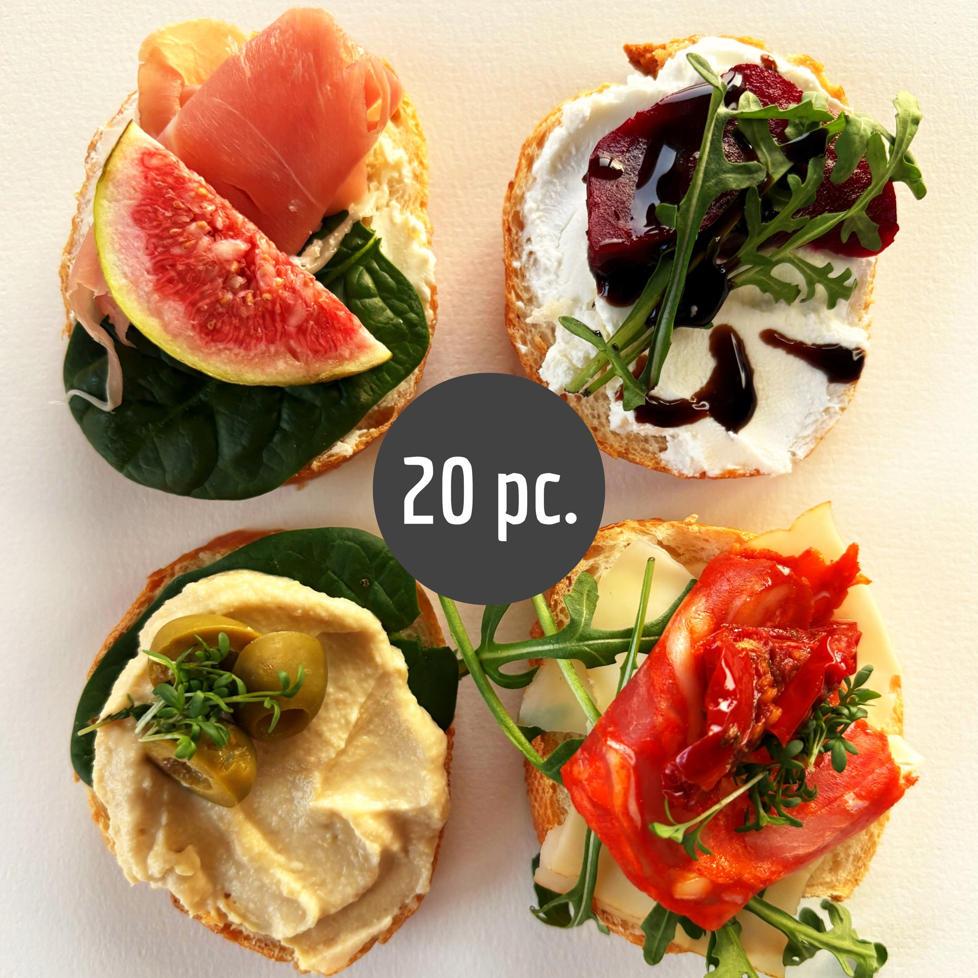 Snackbox - Mediterrane Box -Sandwiches 20 Stueck